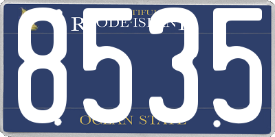 RI license plate 8535