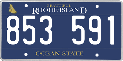 RI license plate 853591