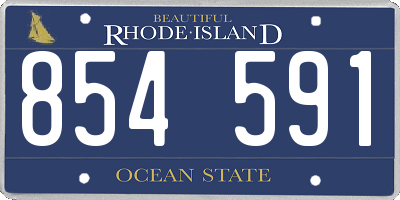 RI license plate 854591