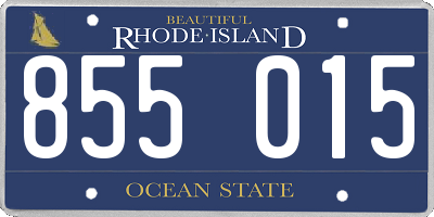 RI license plate 855015