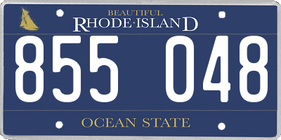 RI license plate 855048