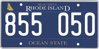 RI license plate 855050