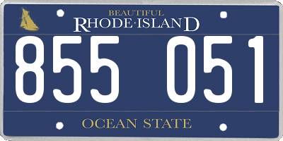 RI license plate 855051