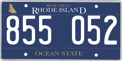 RI license plate 855052