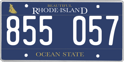 RI license plate 855057