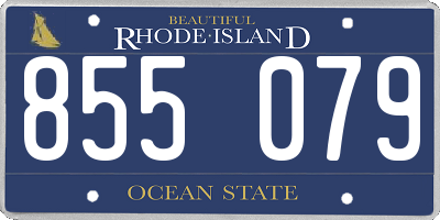 RI license plate 855079