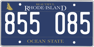 RI license plate 855085