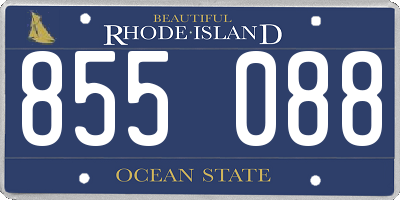 RI license plate 855088
