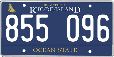RI license plate 855096