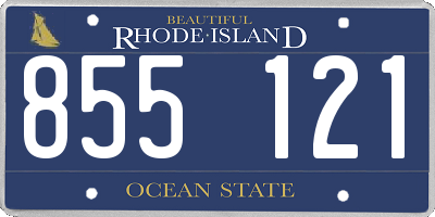 RI license plate 855121
