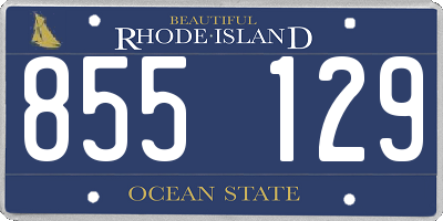 RI license plate 855129