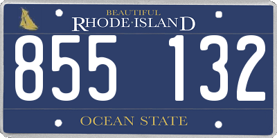 RI license plate 855132