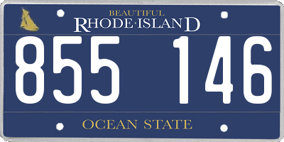 RI license plate 855146