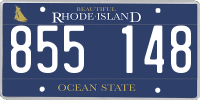RI license plate 855148