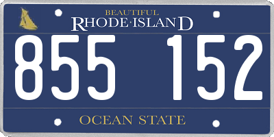 RI license plate 855152