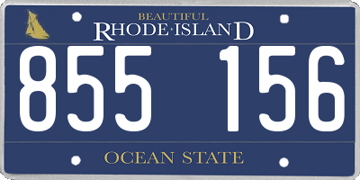 RI license plate 855156
