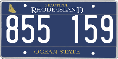 RI license plate 855159