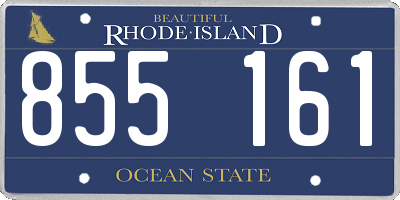 RI license plate 855161