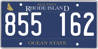 RI license plate 855162