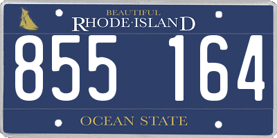 RI license plate 855164