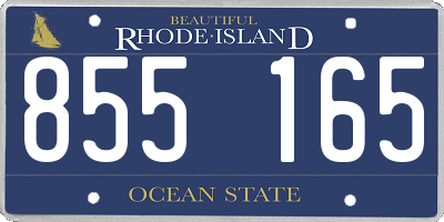RI license plate 855165