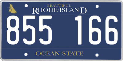 RI license plate 855166