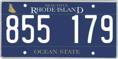 RI license plate 855179