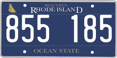 RI license plate 855185