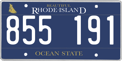 RI license plate 855191