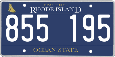 RI license plate 855195