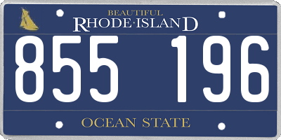 RI license plate 855196