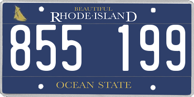 RI license plate 855199