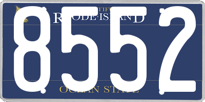 RI license plate 8552