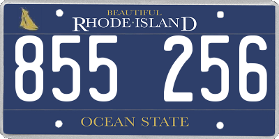 RI license plate 855256