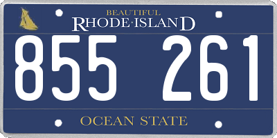 RI license plate 855261