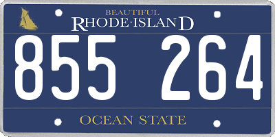 RI license plate 855264