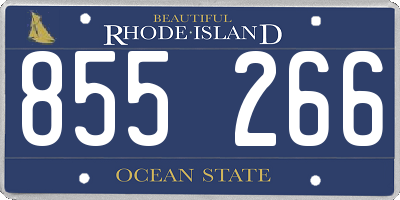 RI license plate 855266