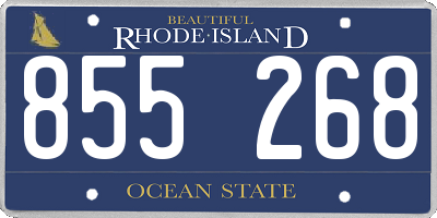 RI license plate 855268