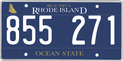 RI license plate 855271