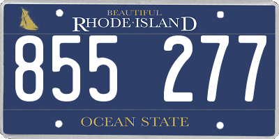 RI license plate 855277