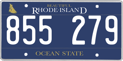 RI license plate 855279
