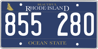 RI license plate 855280