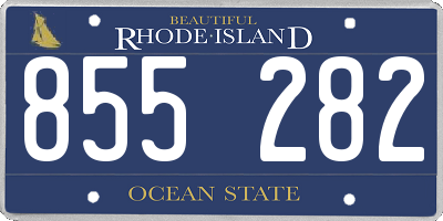 RI license plate 855282