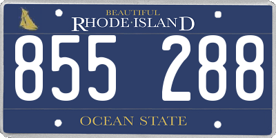 RI license plate 855288