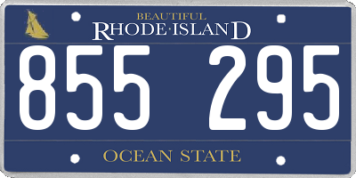 RI license plate 855295