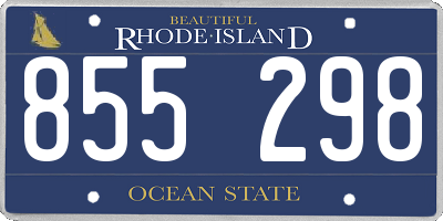 RI license plate 855298