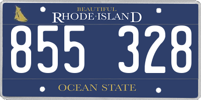 RI license plate 855328
