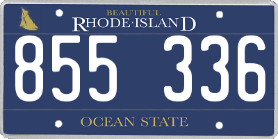 RI license plate 855336
