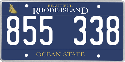 RI license plate 855338