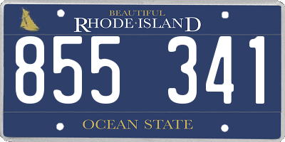 RI license plate 855341